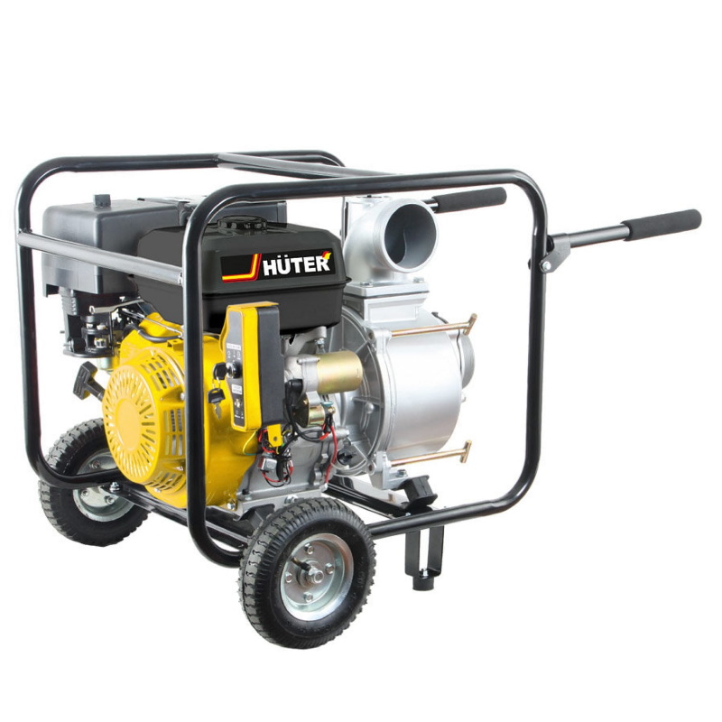 Бензиновая мотопомпа для грязной воды Huter MPD-100, 70/11/6 (производительность 1800 л/мин, высота 32 м, глубина всасывания 8 м)