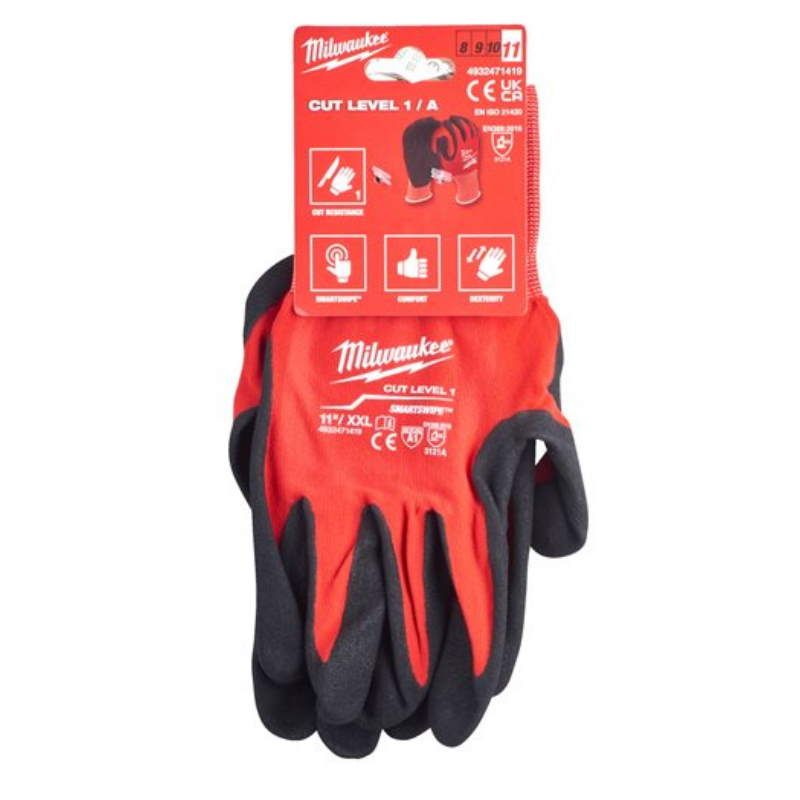 Перчатки Milwaukee 4932471419 с защитой от порезов, уровень 1, размер XXL/11 (пара) в Угличе