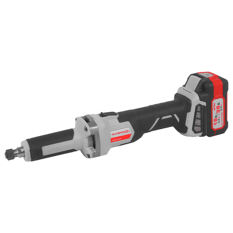 Аккумуляторная прямошлифовальная машина Интерскол ПШМ-836В 8212270 2xLi-ion 20 Ач ЗУ кейс