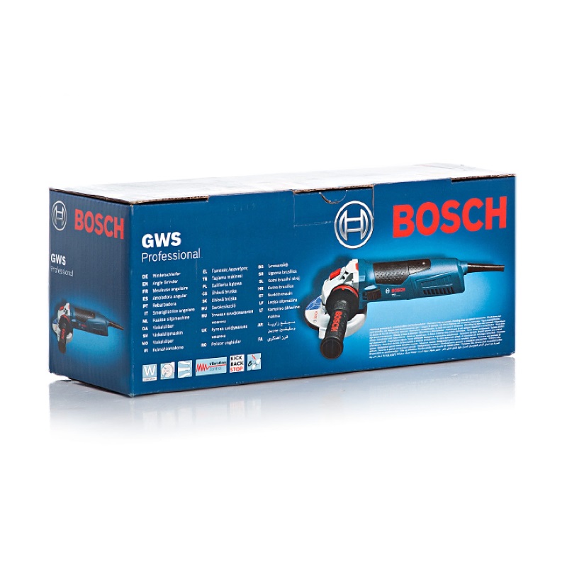 Угловая шлифмашина (болгарка) Bosch GWS 15-125 CIE 0.601.796.002, 125 мм, 1500 Вт, плавный пуск, регулировка оборотов в Твери