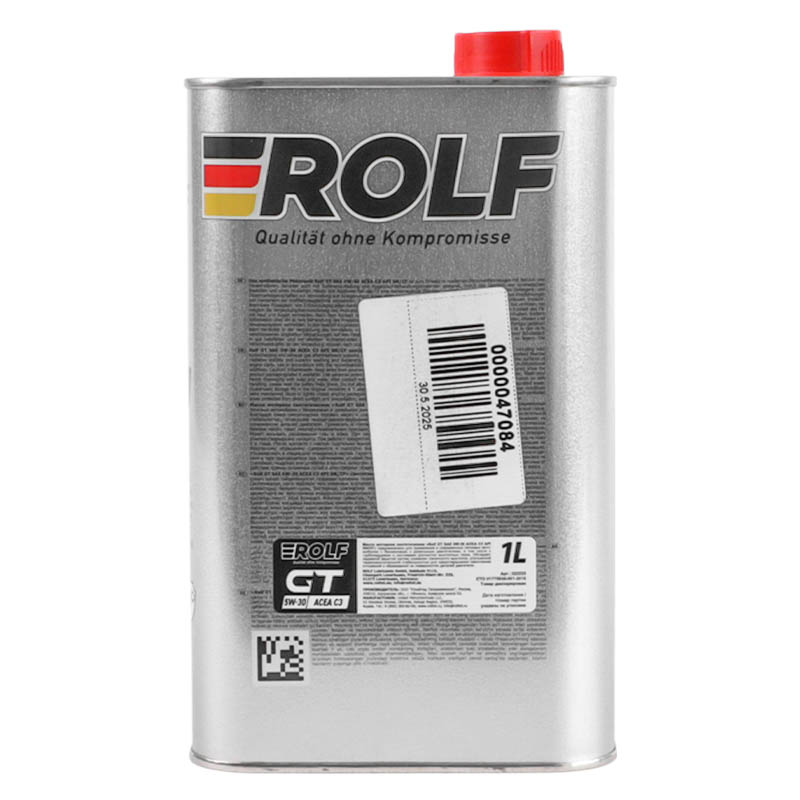 Масло моторное синтетическое Rolf GT SAE 5W-30 API SN/CF ACEA С2/C3 1 л 9333287 в Кинешме