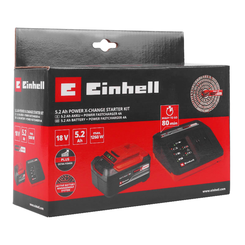 Миксер аккумуляторный Einhell PXC TE-MX 18 Li 4258760SET,18 В, ЗУ, +1 аккумулятор, 5.2 Ач