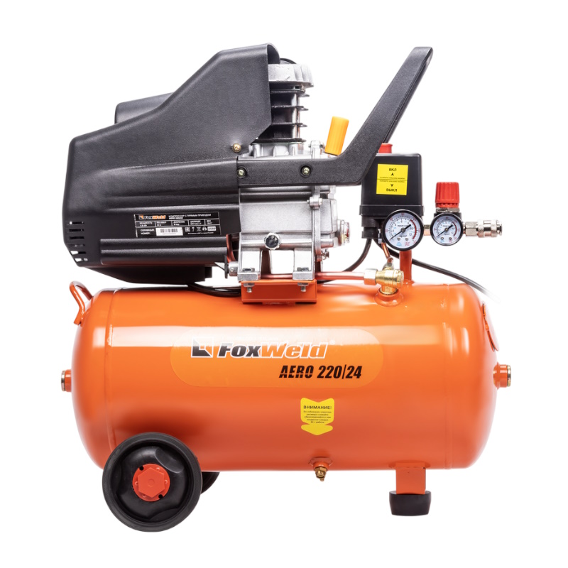 Компрессор масляный коаксиальный FoxWeld AERO 220/24 5940, с комплектом в Костроме