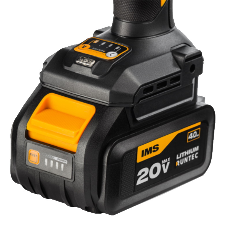 Гайковерт ударный аккумуляторный Runtec Pro RT-IW750, 1/2", 20В, 2*4Ач, 750Нм