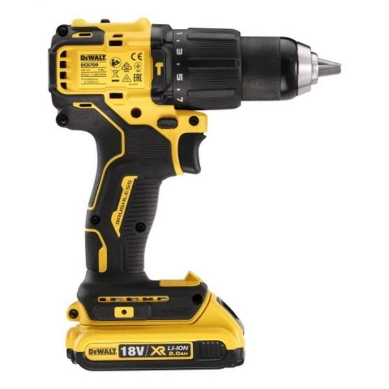 Аккумуляторная ударная дрель-шуруповерт DeWalt DCD709D2T-QW в Кинешме