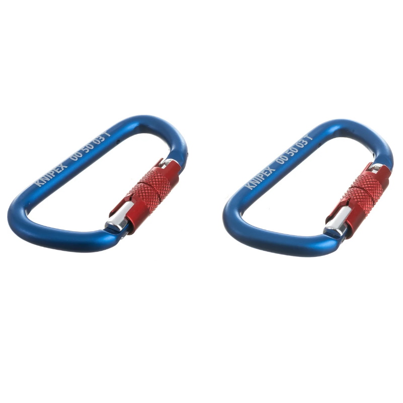 Система страховки инструмента в наборе Knipex KN-005004TBK, 6 пр., строп 1 шт, адаптер 3 шт, карабин 2 шт