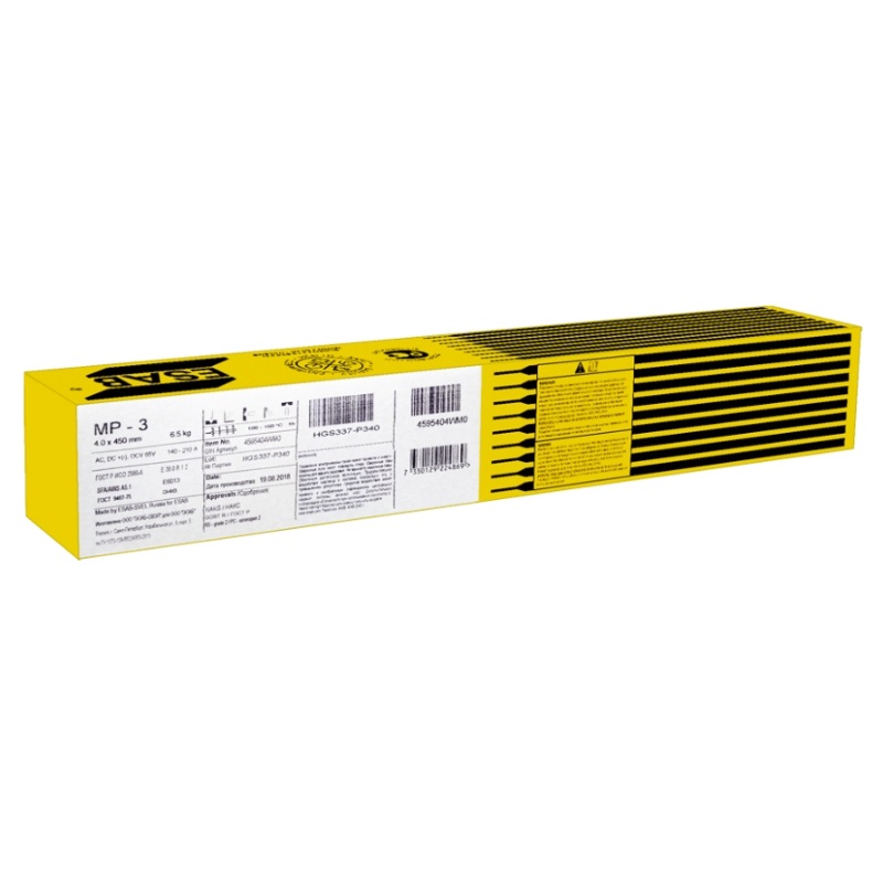 Сварочные электроды Esab МР-3 (4.0x450 мм, 6.5 кг) 4595404WM0 в Костроме