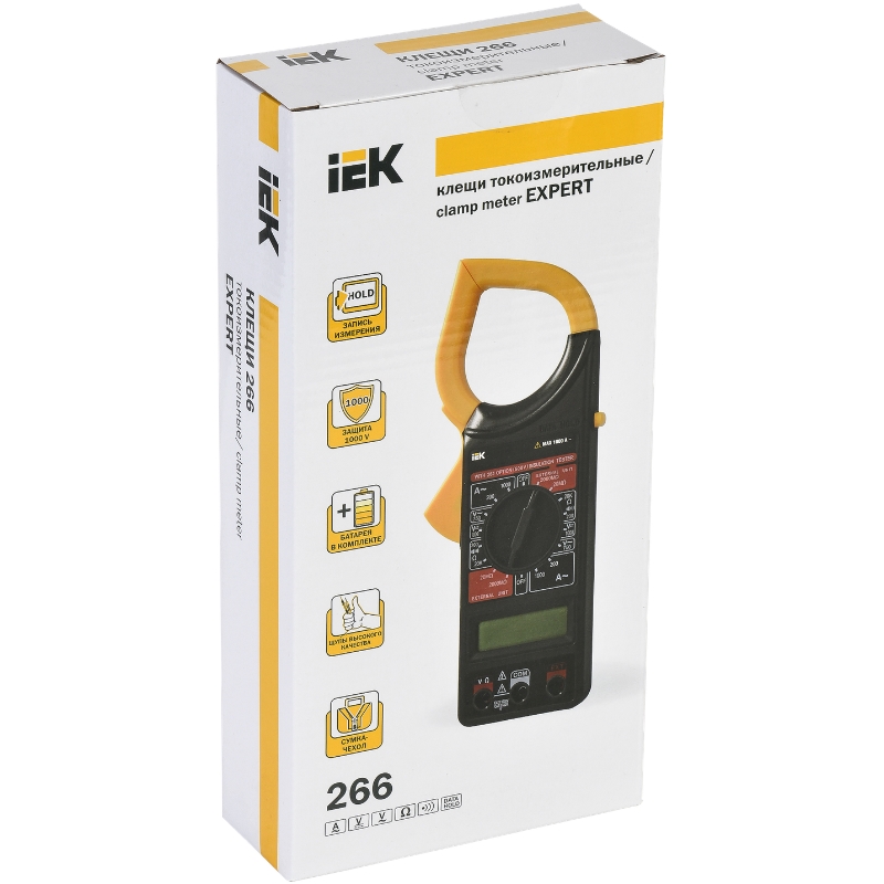 Клещи токоизмерительные IEK Expert 266 TCM-1S-266 278506 в Угличе