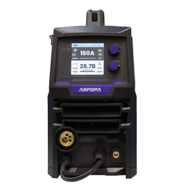 Сварочный полуавтомат Аврора Динамика 160 ЭКСПЕРТ ДП 37978, LCD, 3 в 1, пульс, двойной пульс в Твери