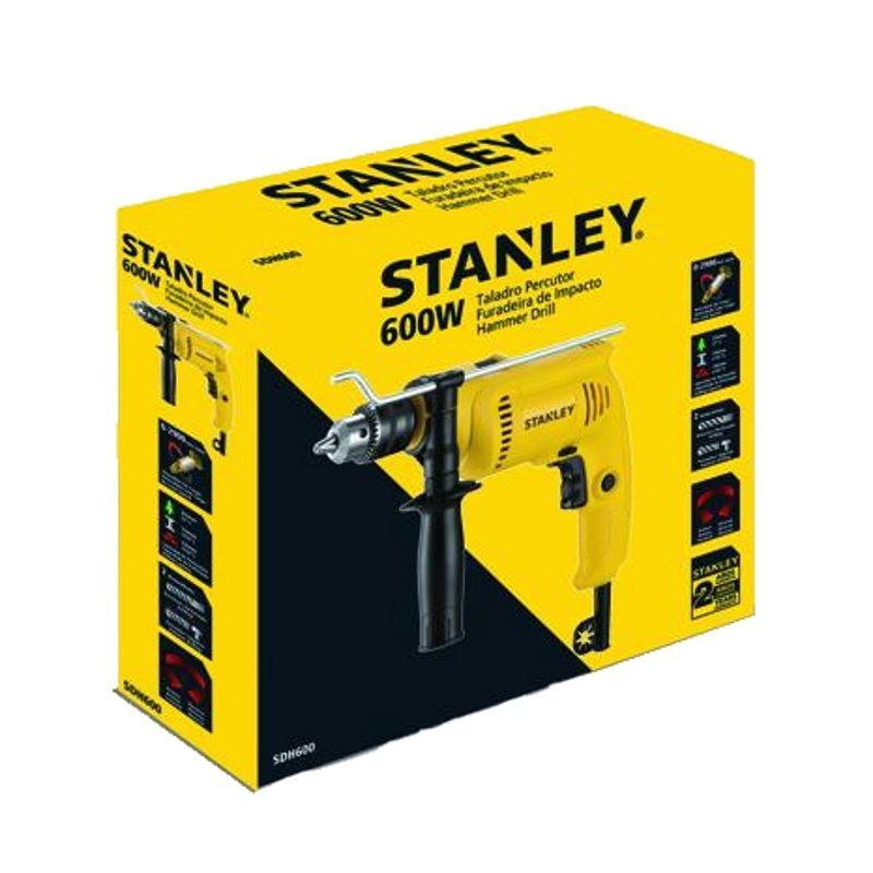 Дрель ударная Stanley SDH600-RU, 600 Вт, ключевой патрон в Переславле