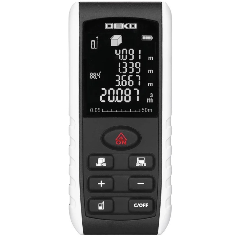 Дальномер лазерный Deko R-LDI50 083-3603, c функцией измерения угла в Череповце