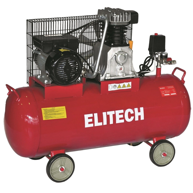 Компрессор ременный масляный Elitech КПР 450-100-2.2 205969, 450 л/м, 2.2 кВт, 8 бар в Костроме