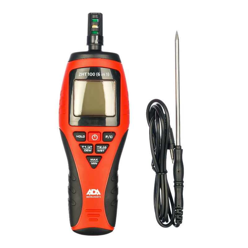 Измеритель влажности и температуры ADA ZHT 100 (6 in 1)