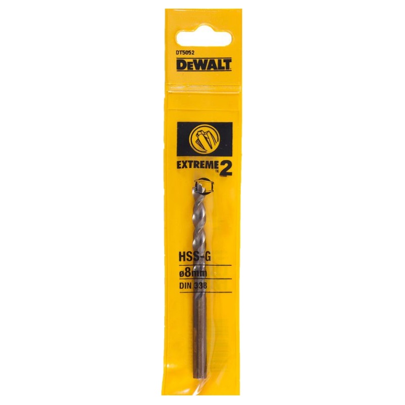 Сверло по металлу DeWalt Extreme 2 DT5052-QZ, HSS-G, 8х117х72 мм в Муроме