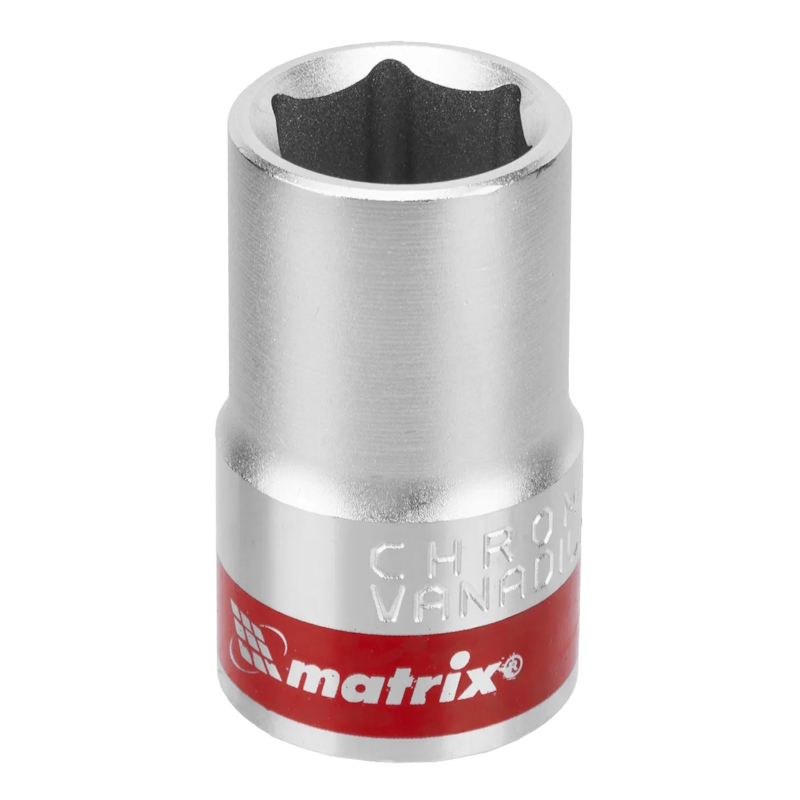 Головка торцевая Matrix 13114, 14 мм, 6-гранная, CrV, под квадрат 1/2", хромированная в Рыбинске