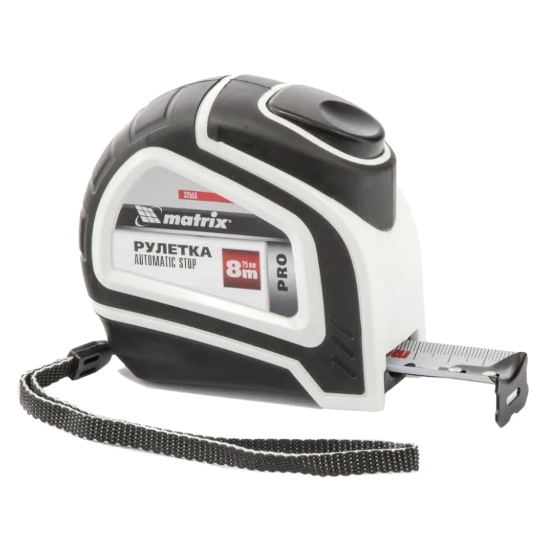 Рулетка Matrix Autostop 32553, 8 м х 25 мм в Кинешме