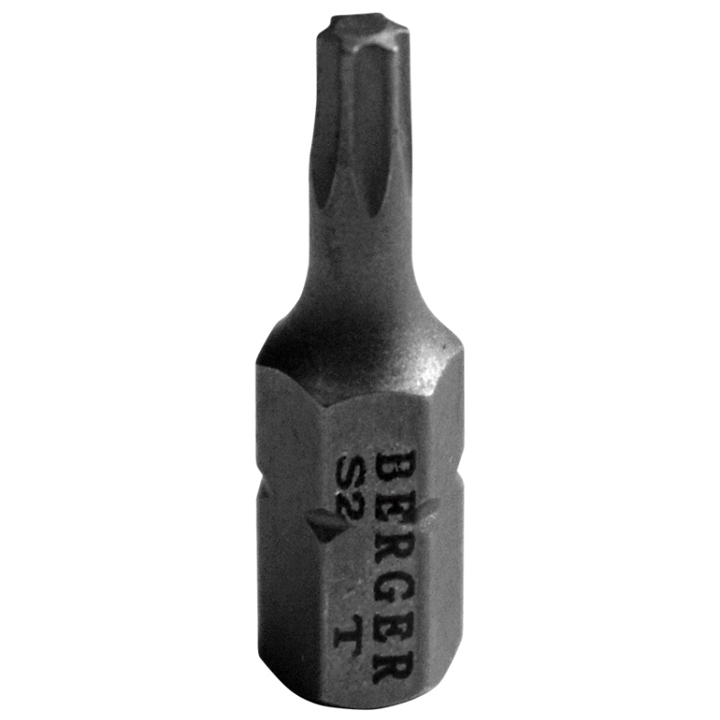 Биты Berger BG2389, магнитные, Torx10, 25 мм, 2 шт., S2 в Иваново