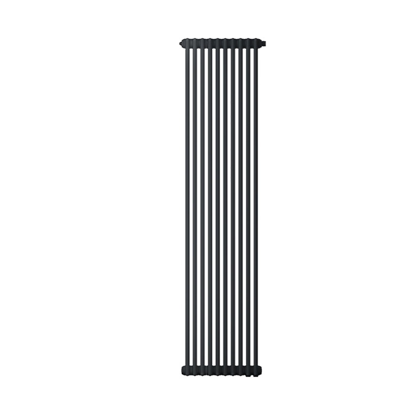Радиатор трубчатый Zehnder Charleston 2180 (4 секций, 1/2" нижнее подключение, RAL9005matt, 9205, кронштейн в комплекте)
