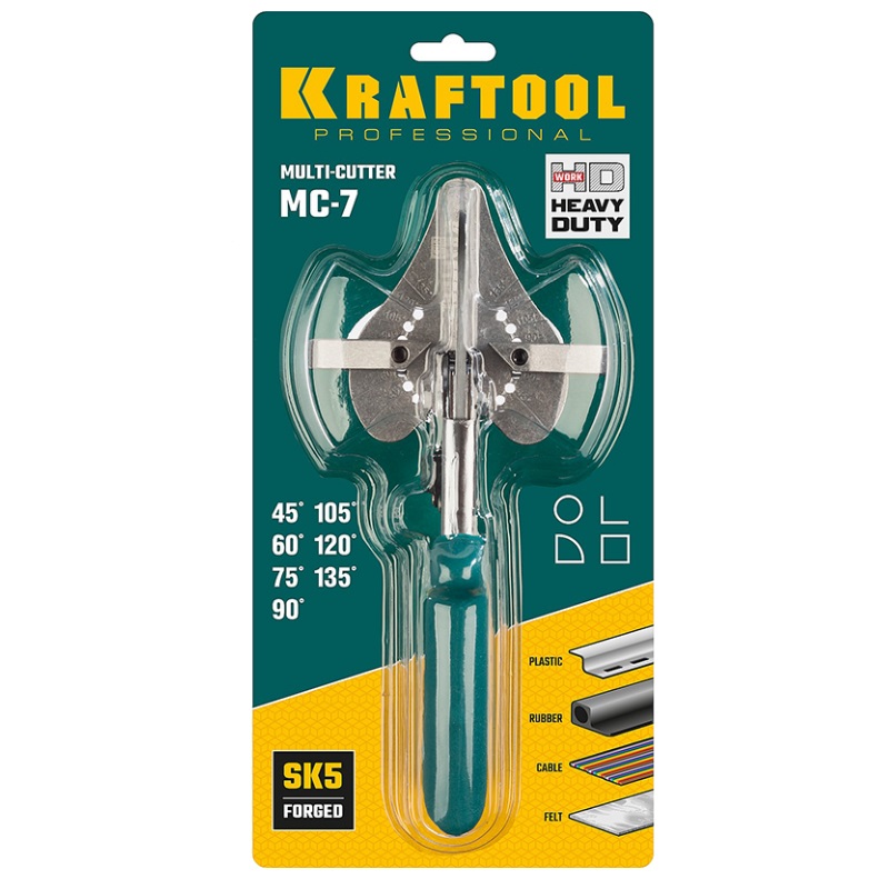 Ножницы угловые для пластмассовых и резиновых профилей Kraftool МС-7 23372 в Рыбинске