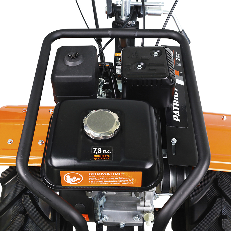 Мотоблок Patriot УРАЛ М высокоскоростной (цепной редуктор, колеса EXTREME 440107007, реверс)