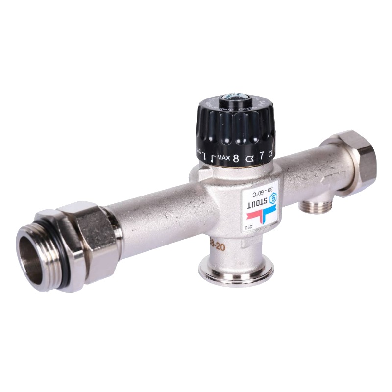 Насосно-смесительный узел Stout SDG-0120-007000, с термостатическим клапаном, 30-60°C, без насоса в Иваново