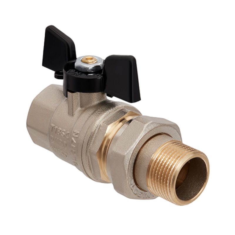 Кран шаровой Hoobs ORION 15155H, с американкой, НР/ВР, 1'1/4'', бабочка в Костроме