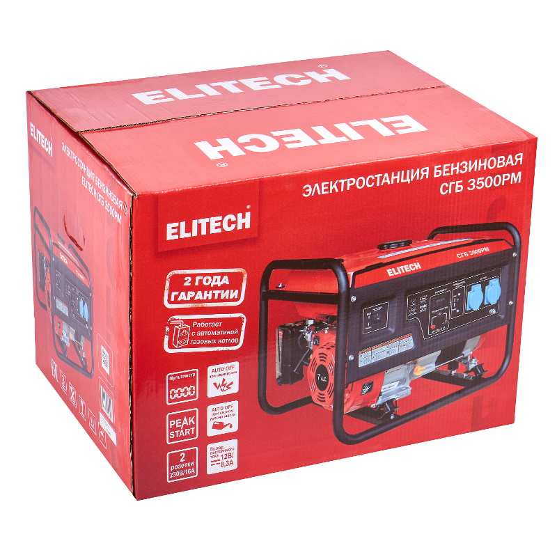 Бензиновый генератор Elitech СГБ 3500РМ, 204659 в Костроме