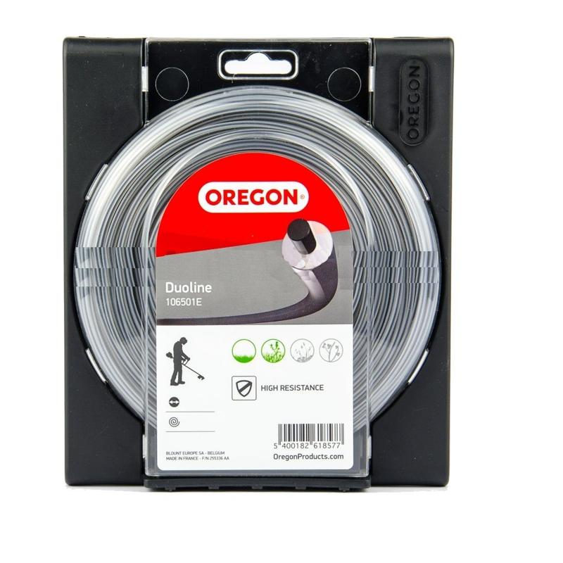 Леска для триммеров Oregon Duoline 106501E, круг, 2,4 мм, 90 м в Твери