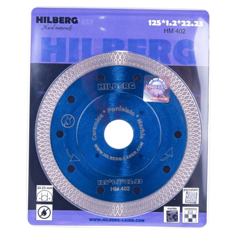 Алмазный диск Hilberg Ультратонкий Hard Materials X-Type HM402 (125x22,23 мм) в Костроме