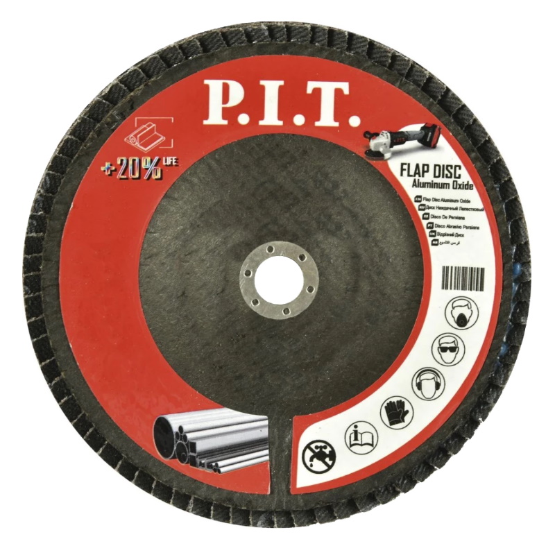 Круг лепестковый шлифовальный PIT A120 APLS01-18012 180x222 мм 170₽