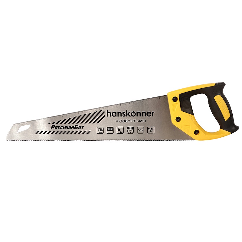 Ножовка по дереву Hanskonner HK1060-01-4511 (450 мм, 11-12 TPI, SK5, 3D зуб) в Кинешме