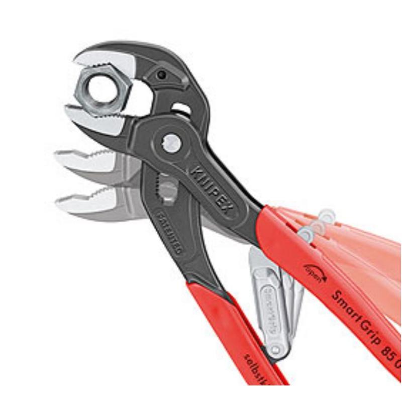 Автоматический ключ для труб Knipex Smartgrip KN-8501250 (коробчатый шарнир, материал губок сталь cr-v) в Туле