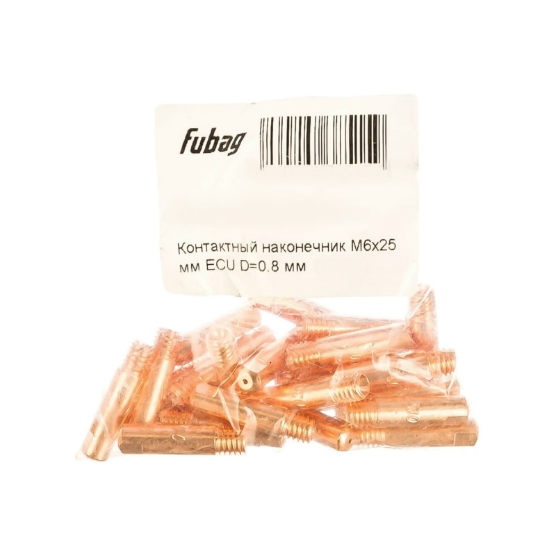 Контактный наконечник M6х25 мм Fubag FB.CTM6.25-08 (ECU, D=0.8 мм, 10 шт.) в Муроме