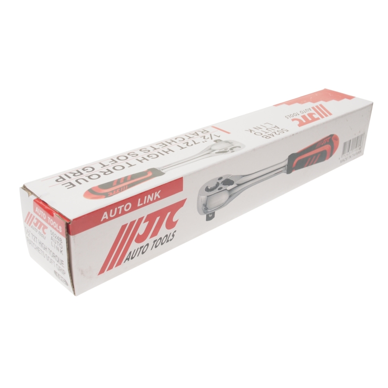 Трещотка JTC JTC-5024B, 1/2", 72 зуба, 257 мм, резиновая рукоятка в Иваново