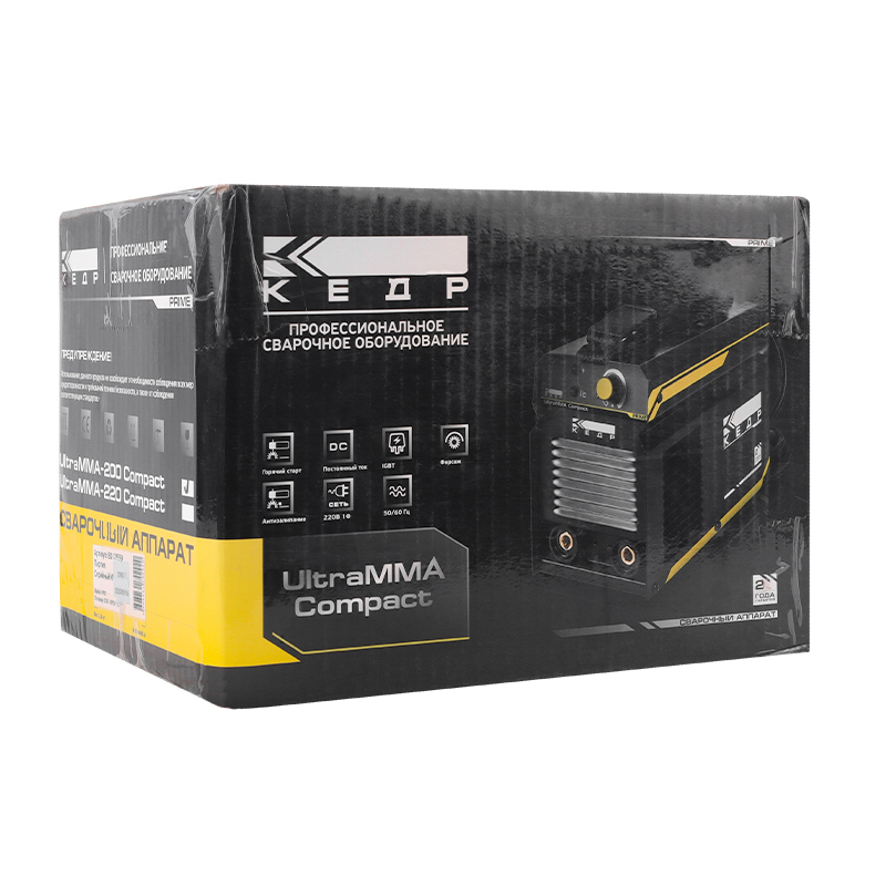 Сварочный инвертор Кедр UltraMMA-200 Compact 8012559 220В 20-200А
