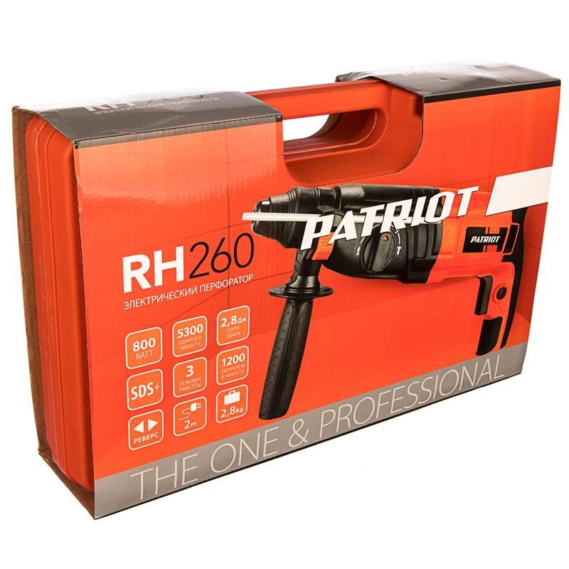 Перфоратор Patriot RH260 140301322 в кейсе, с защитной муфтой в Рыбинске