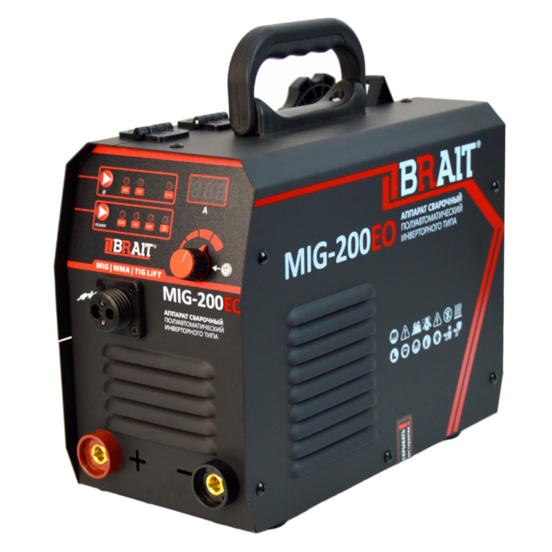Инвертор сварочный полуавтомат Brait MIG-200EO 1801033043 режим сваркиMIGMMALIFT TIG 8702₽