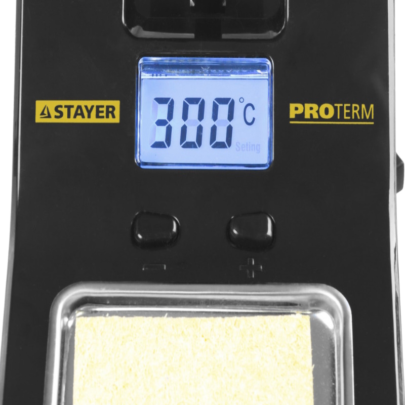 Паяльная станция Stayer "PROFI" 55370 цифровая с ЖК дисплеем, диапазон 160-520°C, шаг 10°C, 48Вт в Иваново