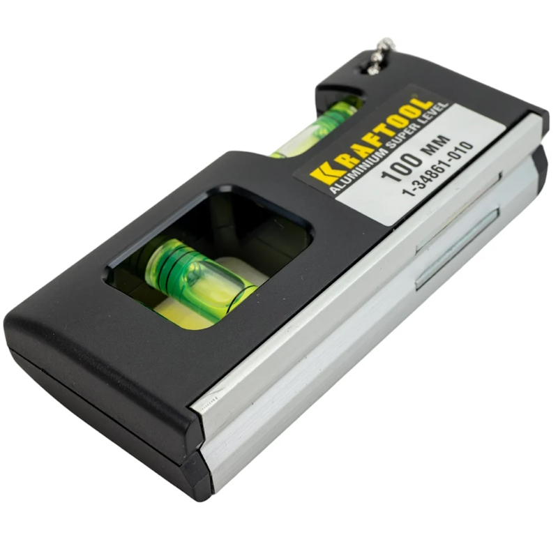 Уровень Kraftool "PRO" "МИНИ" 1-34861-010, с магнитом, 2 ампулы, 100мм