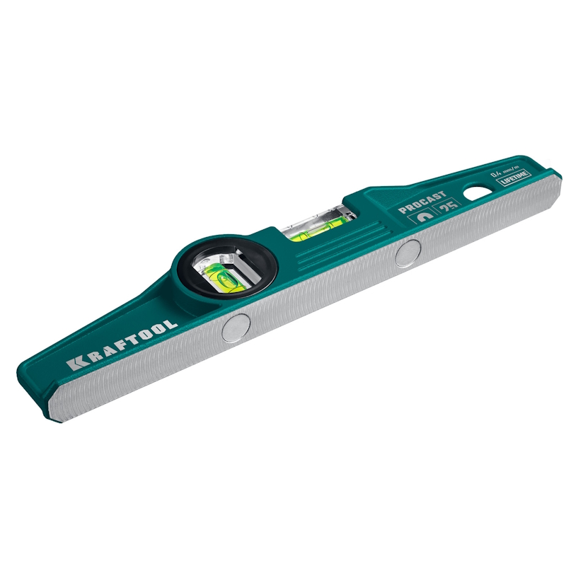Уровень Kraftool "SUPERKRAFT-M" 34717-025, литой, 2 ампулы, 0,5 мм/м, 250 мм в Кинешме