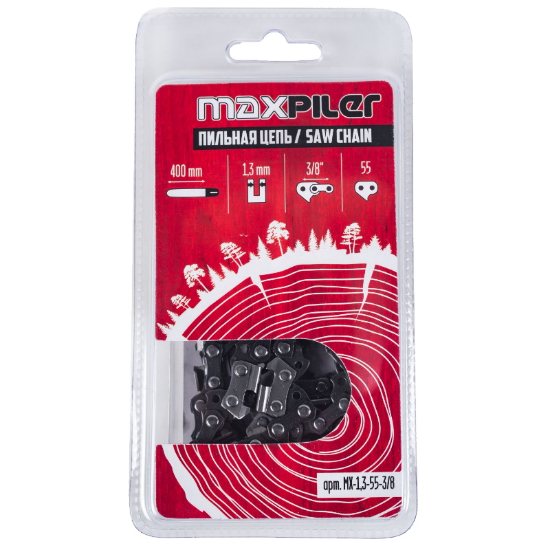 Цепь пильная Maxpiler MX-1,3-55-3/8 (Stihl 180.210.230.250 16") в блистере в Муроме