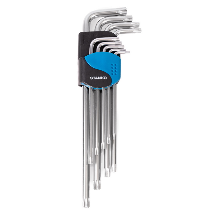 Набор угловых ключей Torx Stanko CS11129XL, экстра длинные, 9 шт. в Костроме