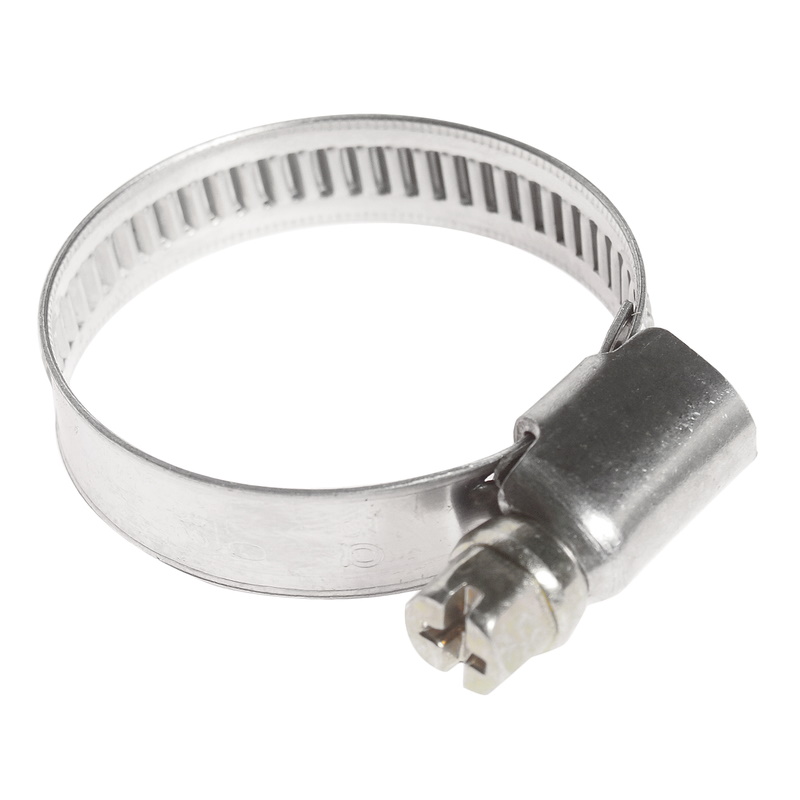 Ленточный червячный хомут JTC JTC-ZN32 20-32 мм нержавеющая сталь 60₽