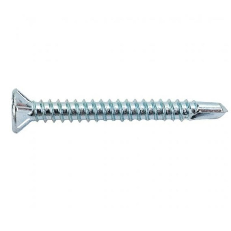 Саморез оконный Starfix SMC3-80882-2000, 3.9х19 мм белый цинк, частая резьба, со сверлом (2000 шт в карт. уп.)