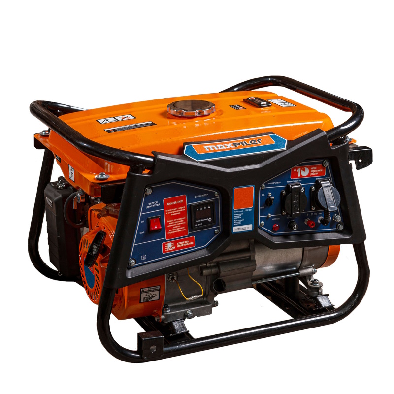 Генератор бензиновый Maxpiler MPG-3000A 32 8 кВт 7 лс алюм розетка 2220В 12 В цифровой дисплей AVR защпер 20816₽