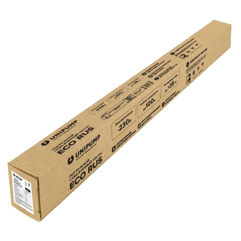 Погружной скважинный насос Unipump ECO RUS 4-75 18018, 1,8 кВт, 1 м