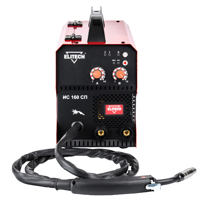 Инвертор Elitech ДМ ИС 160 СП 204753, MIG/MAG, 220В, 4.1 кВт, 30-160A(MIG), 20-160А(MMA)