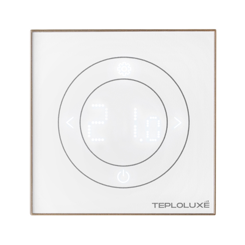 Терморегулятор электронный Теплолюкс Solus Zen Wi-Fi 100000379300, белый/золото в Череповце