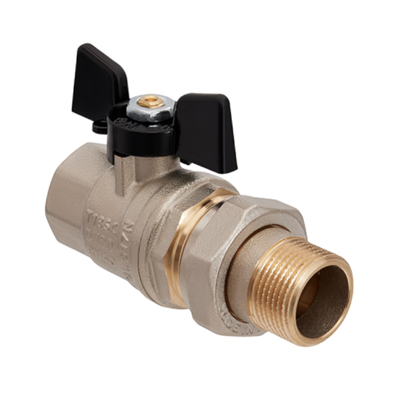 Кран шаровой Hoobs ORION 15154H, с американкой, НР/ВР, 1'', бабочка во Владимире