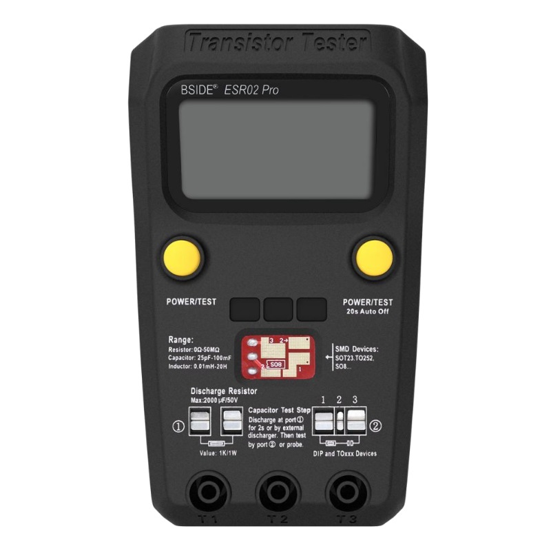 Тестер транзисторов Zitrek BSIDE ESR02pro 064-0012